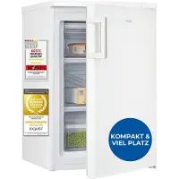 Exquisit Gefrierschrank, 85 Liter, Standgerät, 4-Sterne-Gefrieren, kompakt, platzsparend, GS81-H-010C weiss