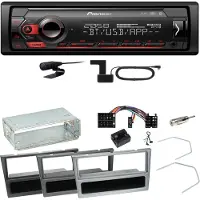 Pioneer MVH-S420DAB Bluetooth USB Einbauset für Opel Vectra C Signum Corsa Combo
