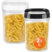 Kadax Lebensmittelbehälter-Produkte, lose Pasta, Kunststoffdeckel, 1 l-Set