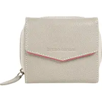 Bruno Banani Geldbörse , Damen, beige, Leder, leicht glänzend, unifarben, Kleinlederwaren Geldbörse, echt Leder