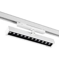 Arcchio Millay LED-Schienenstrahler weiß 3000K, weiß / opal, für Arbeitszimmer / Büro, Aluminium, Modern, Stromschienenstrahler