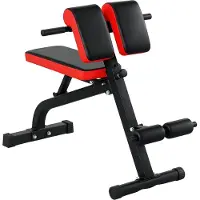 SPORTNOW Multifunktionale Hantelbank, verstellbar, klappbar, bis 300 kg, Schwarz