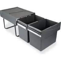 Emuca 8199523 2x15l Recyclingbehälter