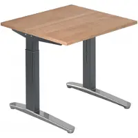 Hjh OFFICE PRO XTRA XB 8 GC - Nussbaum 80 x 80 höhenverstellbar