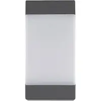 LUCANDE Außenwandleuchte Kiran , dimmbar, schwarz, Aluminium, Modern, Wandleuchte außen