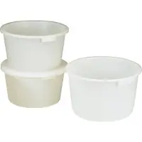 Craemer Bottich 65l HD-Polyethylen weiß m.Griffmulden D.590mm H.330mm - 81121010
