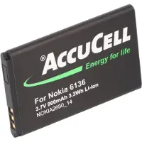 AccuCell Akku passend für Nokia 6300, BL-4C