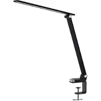 PRIOS LED Schreibtischlampe Tamarin , dimmbar, schwarz, für Arbeitszimmer / Büro, Kunststoff, Modern, LED Tischlampe