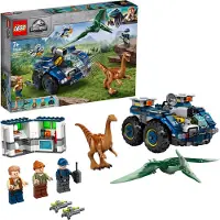 LEGO 75940 Jurassic World Ausbruch von Gallimimus und Pteranodon, Dinosaurier Spielzeug für Kinder ab 7 Jahren mit Figuren