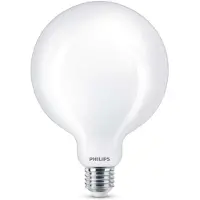 Philips Filament-Lampe Milchglas, 75 W G120 E27, 8,5 W, 75 W, E27, 1055 lm, 15000 h, Warmweiß