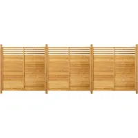 HOME DELUXE - Holzzaun SOMA - Fichtenholz, 3x Element + 4x Pfosten - Breite: ca. 590 cm, inkl. Zubehör I Blickschutz Windschutz Sonnenschutz