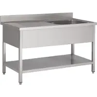 Chefgastro 700 Spültisch Grundboden Rechts BxTxH 1200x700x850mm