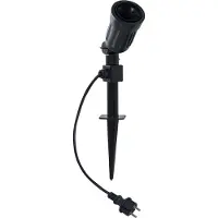 Star Trading Lampenfassung E27 outdoor/Erdspieß 5m schwarz