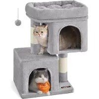 OEM Krabpaal für dicke Katzen - Lichtgrijs - Met aluminium frame