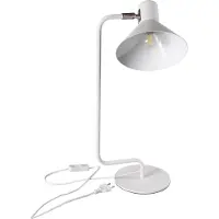 Kanlux S.A. NEDIA Tischlampe E14, 10W, Weiß, Stahldesign, IP20
