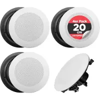Pyle PDICBT286, 40 - 20000 Hz, 8 Ohm, Schwarz, Weiß