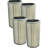 VHBW 4x Filterpatrone kompatibel mit RP-Tools RP-XI-SG420L V01 2017/05 Sandstrahlkabine - Papier-Filter mit Maschengitterkorb