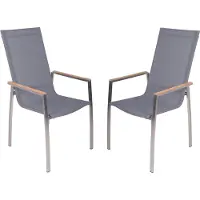 Garden Pleasure Stapelstuhl PAVIA, 2er Set