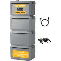 Growatt Powerness Balkonkraftwerk Speicher NEXA 2000 Speicher All-in-One Speicher mit NEXA 2000 Erweiterungsakku x3 für Balkonkraftwerke (0% MwSt)