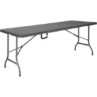 Bolero Rattan Buffettisch ist klappbar mit rechteckiger Tischplatte 1829x743x728