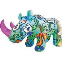 Wild republic 27347 Jumbo Plüschtier Nashorn XXL Kuscheltier bunt ab 0 Jahren Plüsch