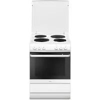 Amica SHE 11640 W Elektroherd, Weiß, 60 cm Breite, , Ober-/Unterhitze, 4 Kochfelder, Hitzeschutz-T?r, Selbstreinigungsfunktion