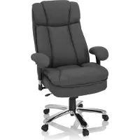 Hjh OFFICE BUILDER XXL I | Stoff - XXL Drehstuhl Dunkelgrau