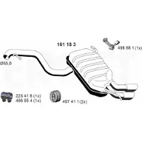 ERNST 161183 Endschalldämpfer für SKODA YETI (5L) Auspuff