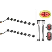 Hella Tagfahrleuchten-Set Fahrzeugfront 24 V 6 W LED glasklar für u.a. DAF