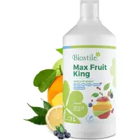 Biostile Max Fruit King – Aloe Vera, Noni und 11 Fruchtsäfte mit Vitaminen für Energie und Immunsystem