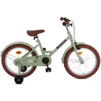 Nogan Dutchy Kinderfahrrad 18 Zoll Grün | Komplett mit Stützräder