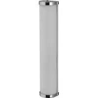Osram BATHROOM CLASSIC CYLINDER Badezimmer-Wandleuchte 455mm, Chrom, E14-Sockel, kann mit smarter Lampe bestückt werden, hochwertige Verarbeitung, Zylinderform, IP44 Schutzklasse