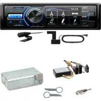 JVC KD-X561DBT Digitalradio Bluetooth USB Einbauset für Mercedes W210 ab 08/99