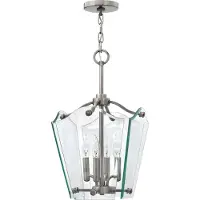 Elstead Lighting Elstead Wingate Hängeleuchte E14 4-fach 54cm Poliertes antikes Nickel