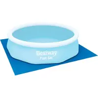 Bestway PE- Bodenplane 335 x 335 cm, blau, quadratisch