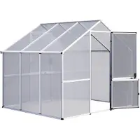 KGT Gewächshaus "Enzian III" pressblank 6,1 m² 6 mm HKP