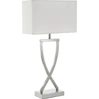 TecTake Tischleuchte Avina modernes Design, blendfreies Licht 27 x 12 x 51,5 cm