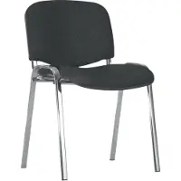 Slice Besucher-Stuhl ISO chrom/blau 4 Stk