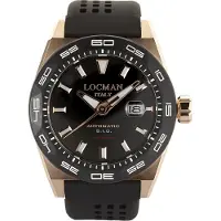 Locman 0215V5-RKBK5NS2K Italy Herrenuhr Stealth Automatik schwarz/rosé PVD Ref. 0215