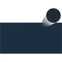 vidaXL Möbel Treibende Pool-Solarplane PE 1000x500 cm Schwarz und Blau - Poolzubehör 92970
