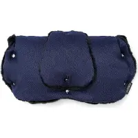 Osann Handmuff für Kinderwagen & Buggy, Indigo Handmuff aus Fell mit Handytasche, Handwärme