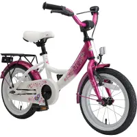 Bikestar Kinder Fahrrad ab 4 Jahre | 14 Zoll Classic | Pink Weiß