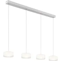 Globo Design-Pendellampe Belinda 4-Licht weiß