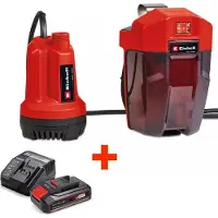 Einhell Akku-Klarwasserpumpe GE-SP 18 Li - Solo + 2,5 Ah Akku Starterkit