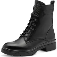 Tamaris Damen Stiefelette Reißverschluss Nieten Schnürboots 1-25236-43, Größe:41 EU, Farbe:Mehrfarbig