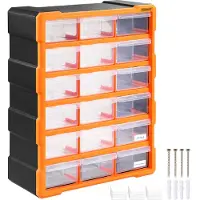 Monzana Sortimentskasten MW1506 18 Schubladen 47,5x38x16cm Trennwände bis 36 Fächer Werkstatt Sortierbox Sortierkasten