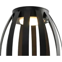 QAZQA Set mit 2 Outdoor Tischleuchten Schwarz 3 Stufig dimmbar Solar & wiederaufladbar Sheldon