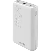 Celly PBPD65W20000 PowerBank PD 65W 20.000 mAh Weiß