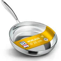Morleos Edelstahlbratpfanne unbeschichtet Ø28cm