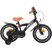 AMIGO Spiel + Freizeit GmbH AMIGO Kinderfahrräder Jungen Thunder 14 Zoll 22 cm Jungen Rücktrittbremse Schwarz/Weiß